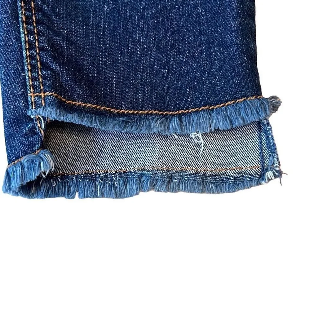 United Colors Of Benetton Women's Blue Distressed Casual Straight Jeans Size 27